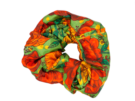 Autumn Flowers Scrunchie